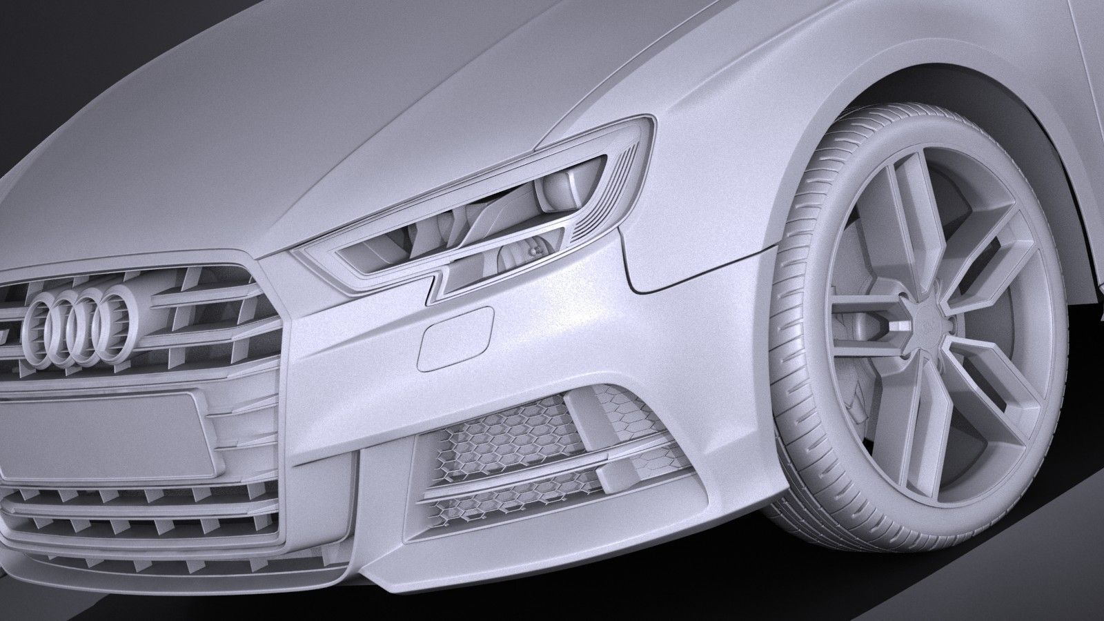 Audi S3 2017 5-door 3D model_9