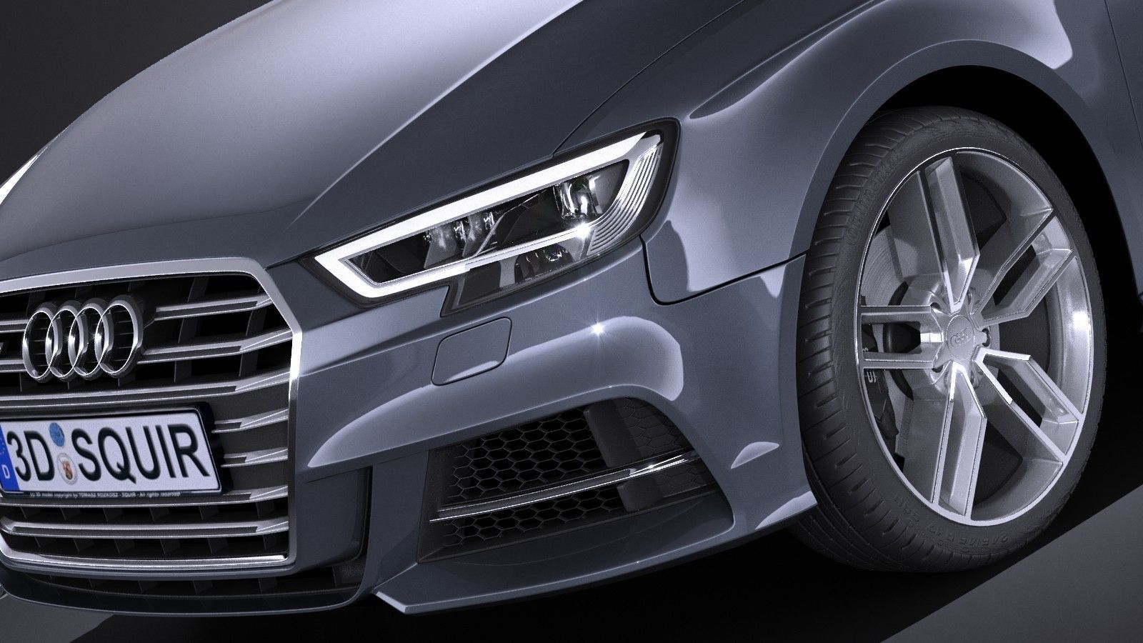 Audi S3 2017 5-door 3D model_2