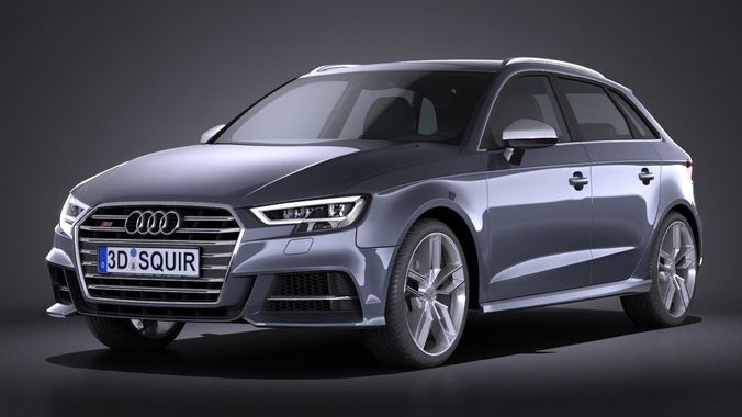 Audi S3 2017 5-door 3D model