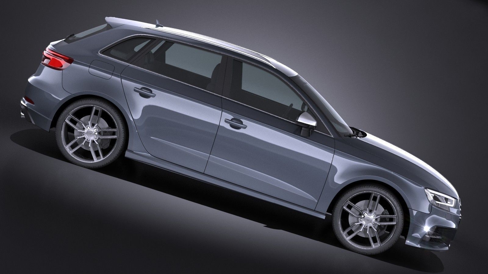Audi S3 2017 5-door 3D model_5