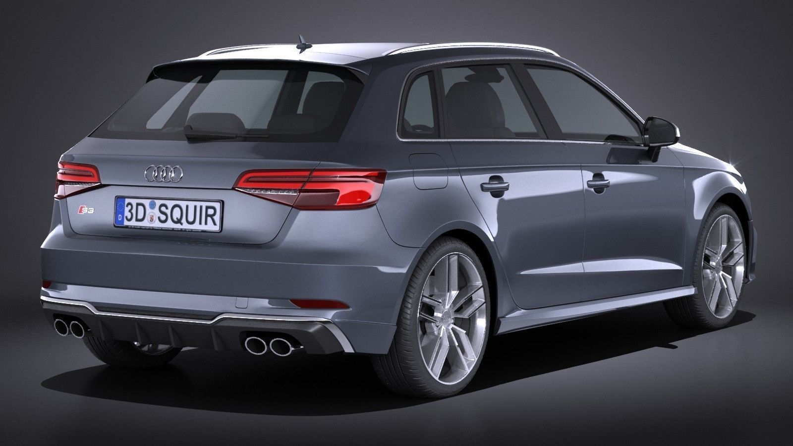 Audi S3 2017 5-door 3D model_6