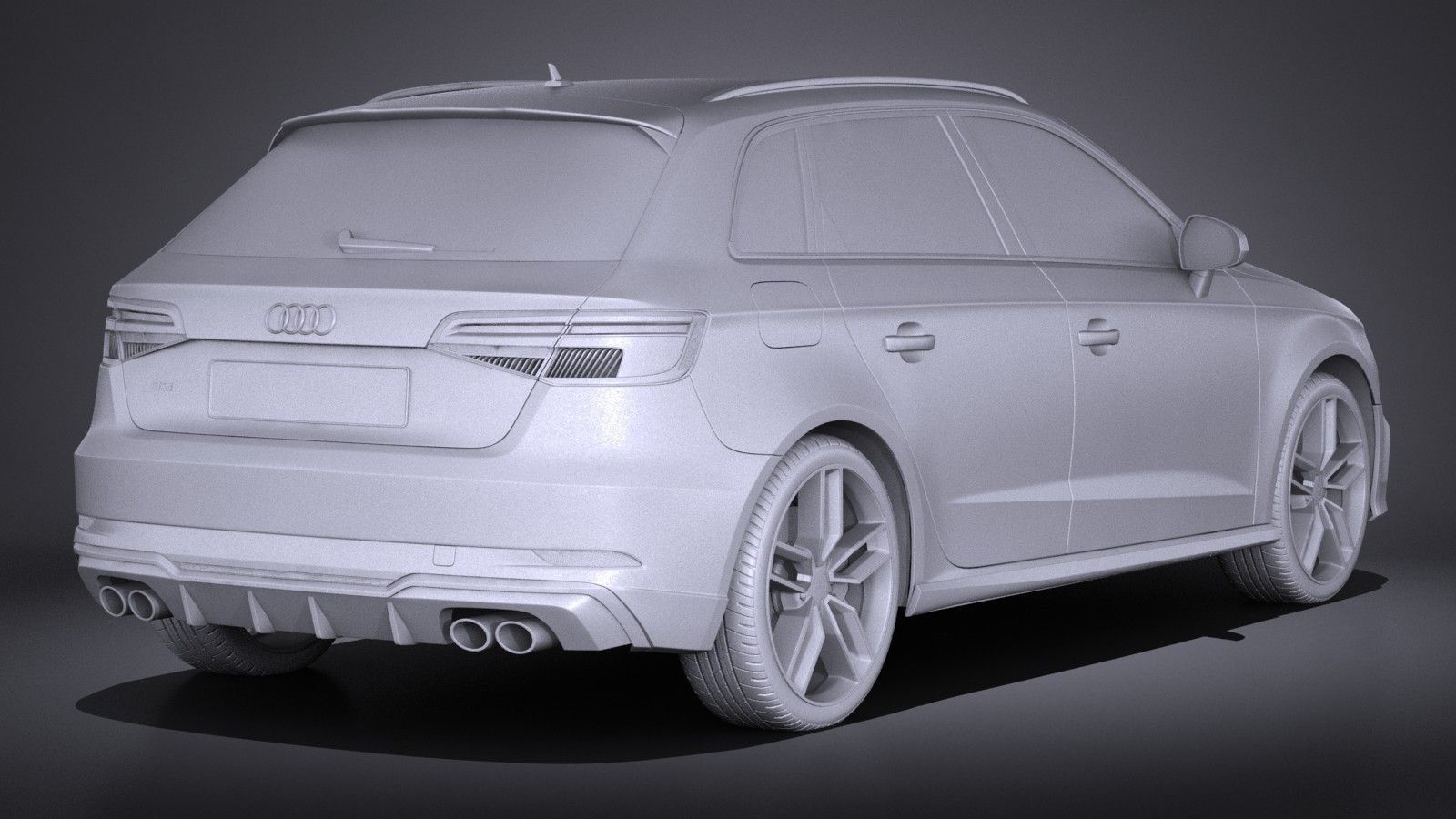 Audi S3 2017 5-door 3D model_11