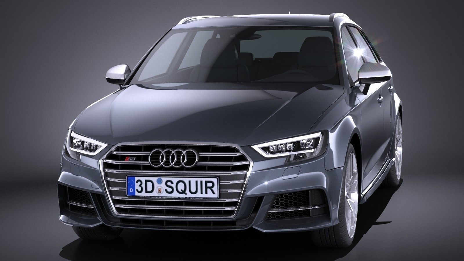 Audi S3 2017 5-door 3D model_1