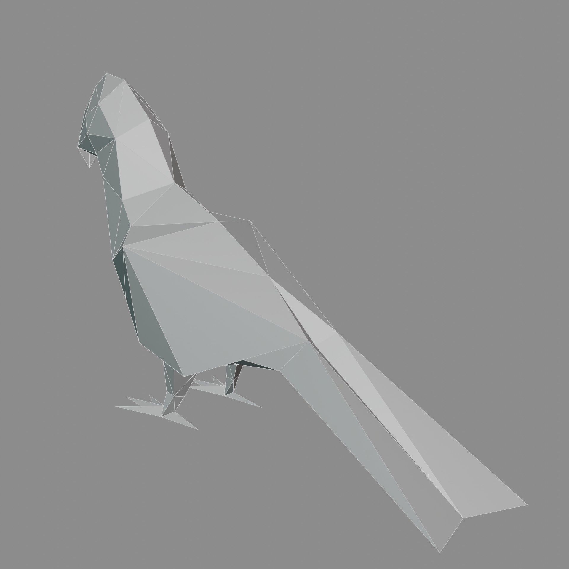 Bird - Blue-and-yellow Macaw 3D print model_6