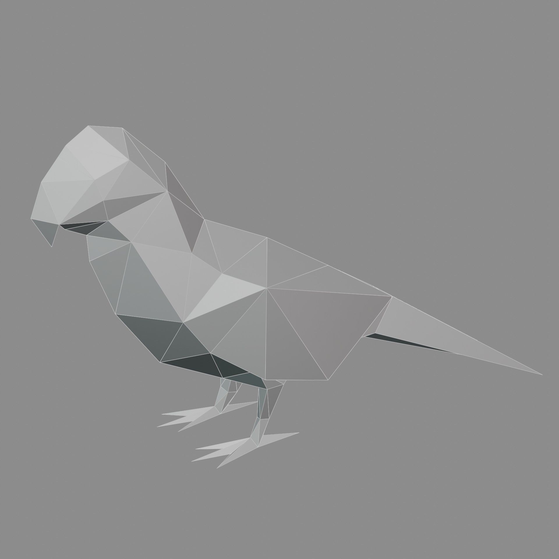 Bird - Blue-and-yellow Macaw 3D print model_5