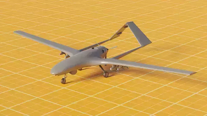 3D model of UCAV Bayraktar TB2 3D model