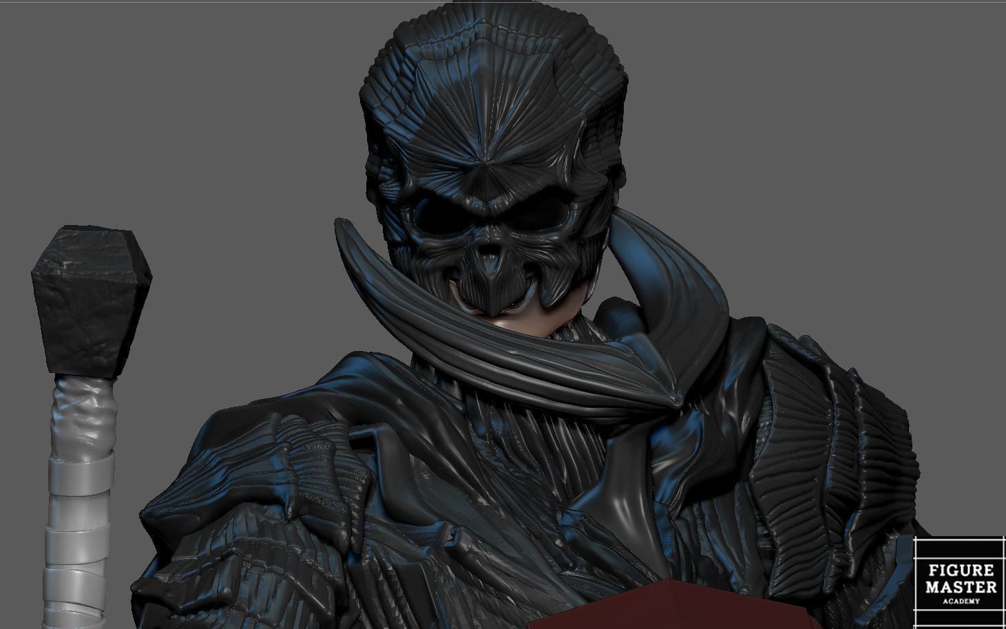 BERSERK GUTS PS4 PS5 CONTROLLER HOLDER ANIME FANTASY CHARACTER 3D print model_13