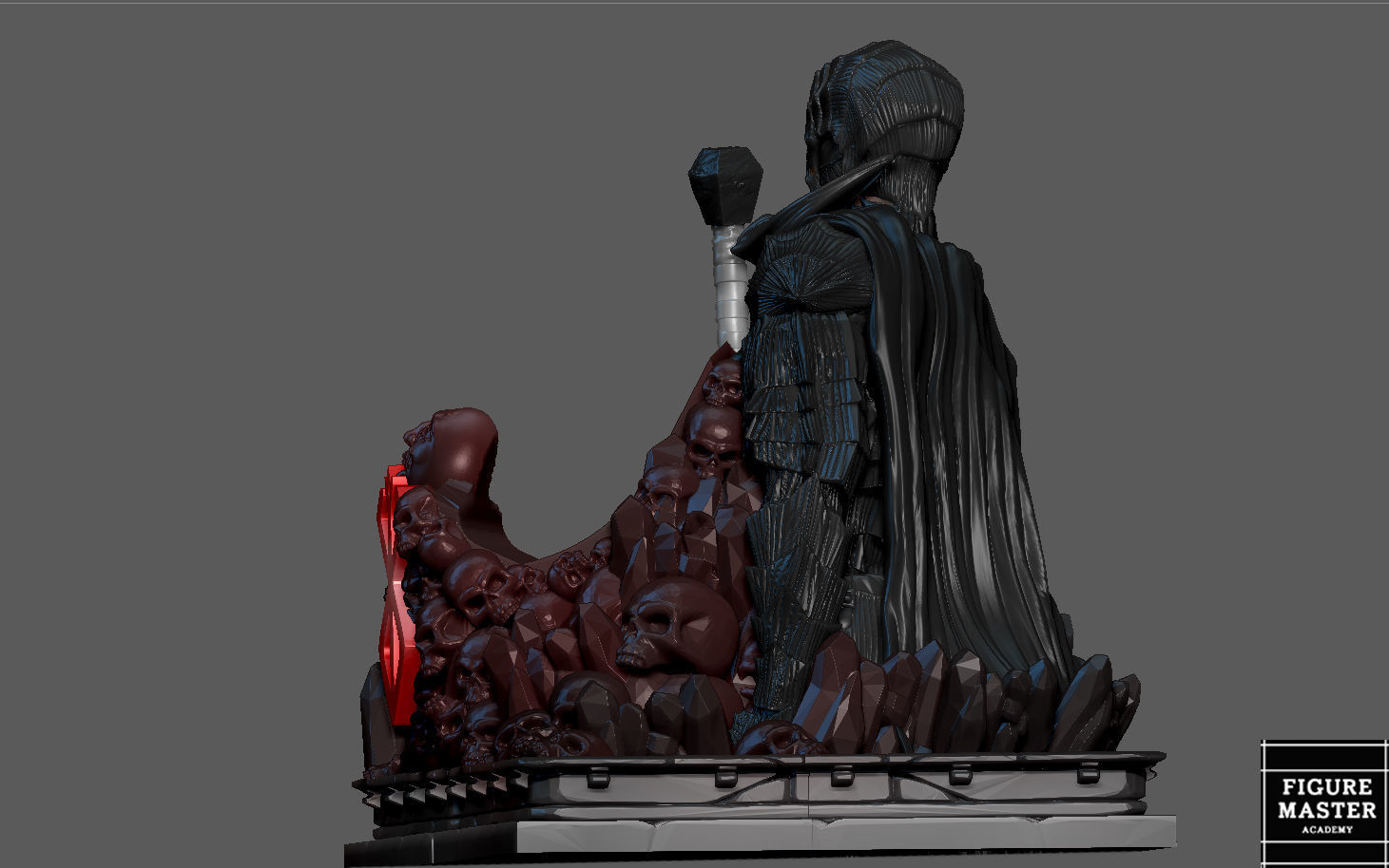 BERSERK GUTS PS4 PS5 CONTROLLER HOLDER ANIME FANTASY CHARACTER 3D print model_18