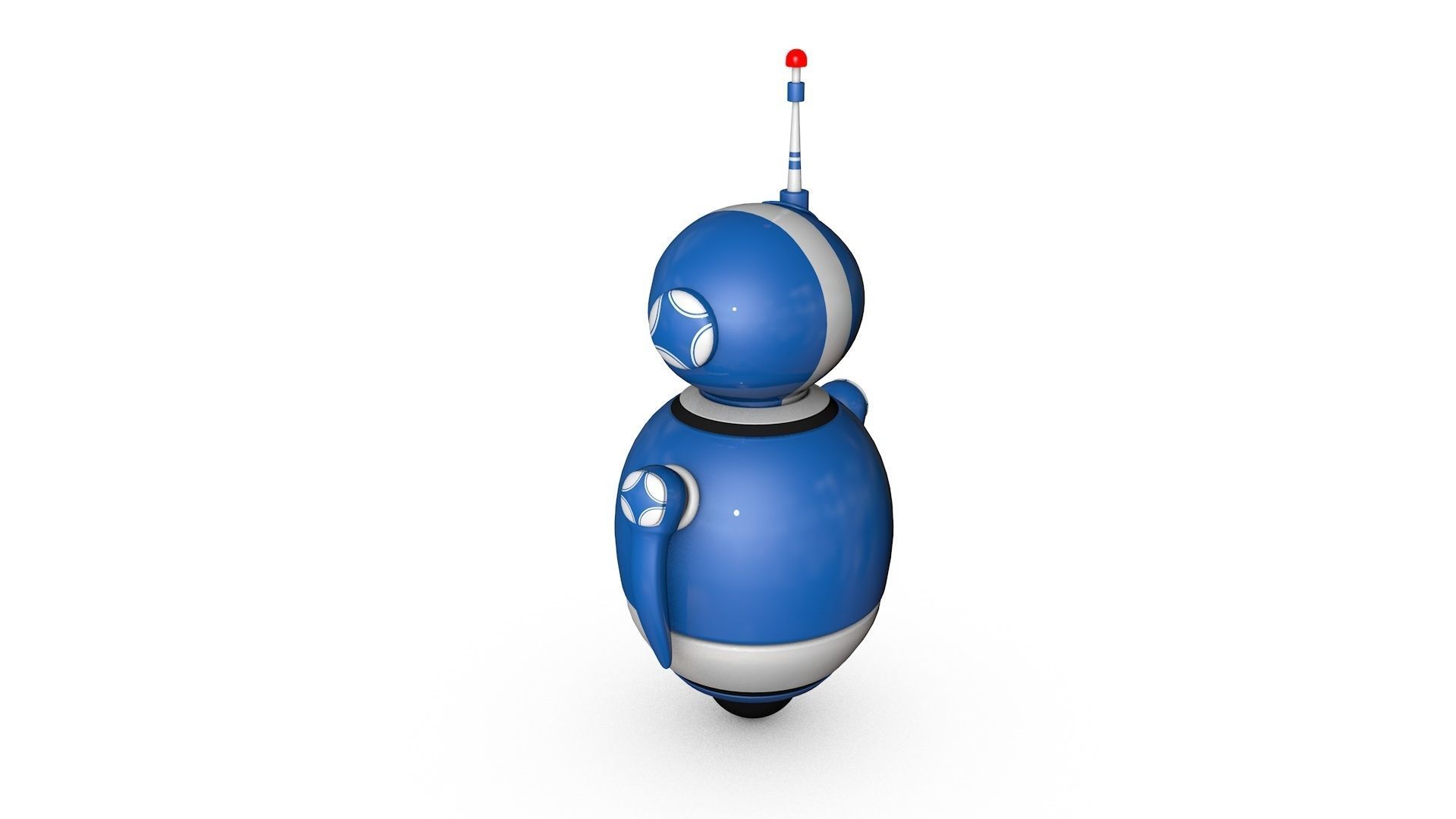 Robot with Rig 3D model_8