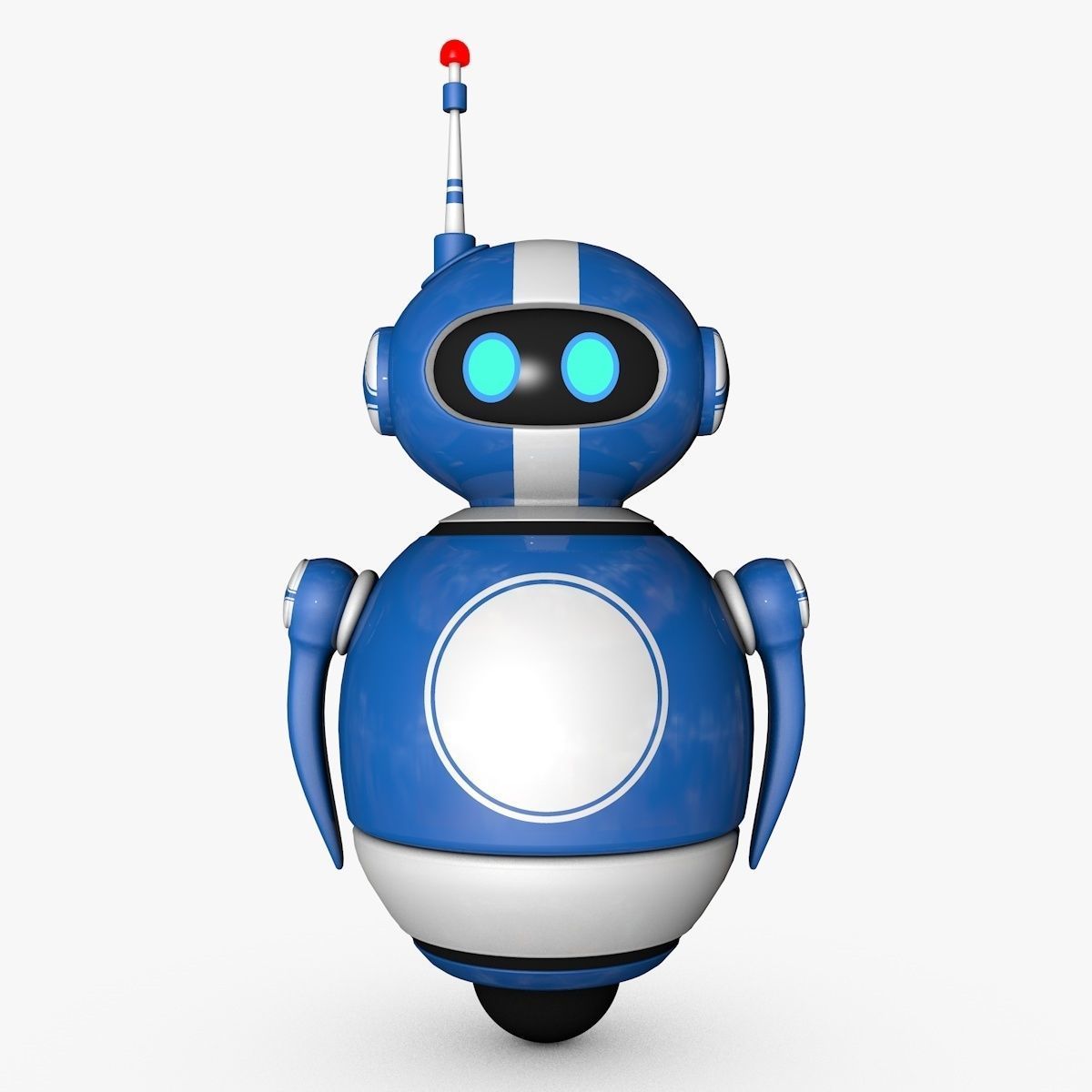 Robot with Rig 3D model_14