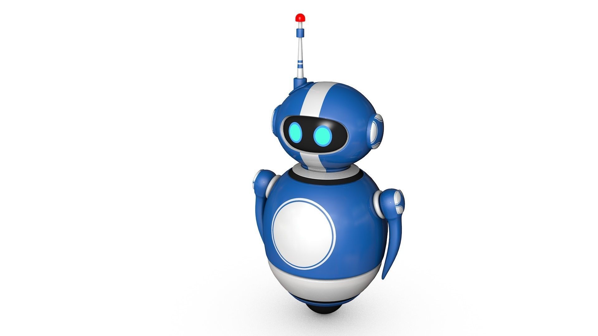 Robot with Rig 3D model_11