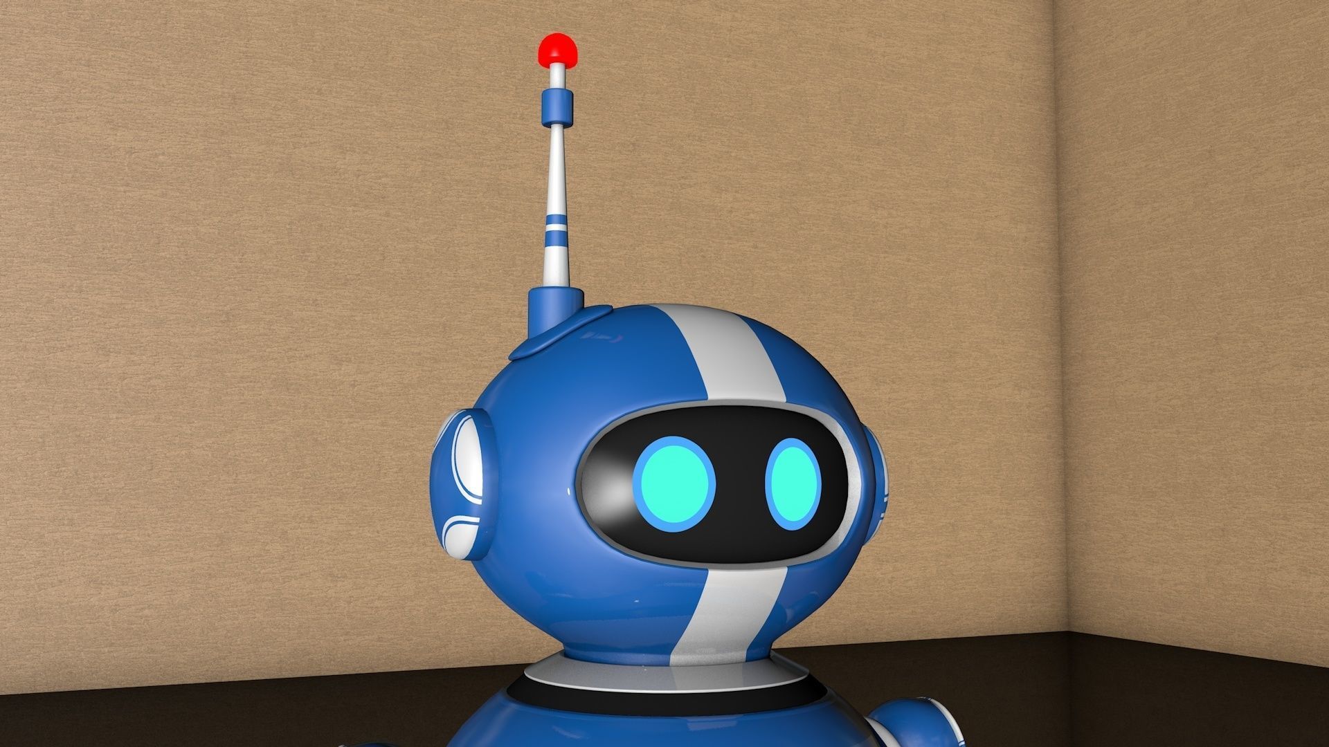 Robot with Rig 3D model_6
