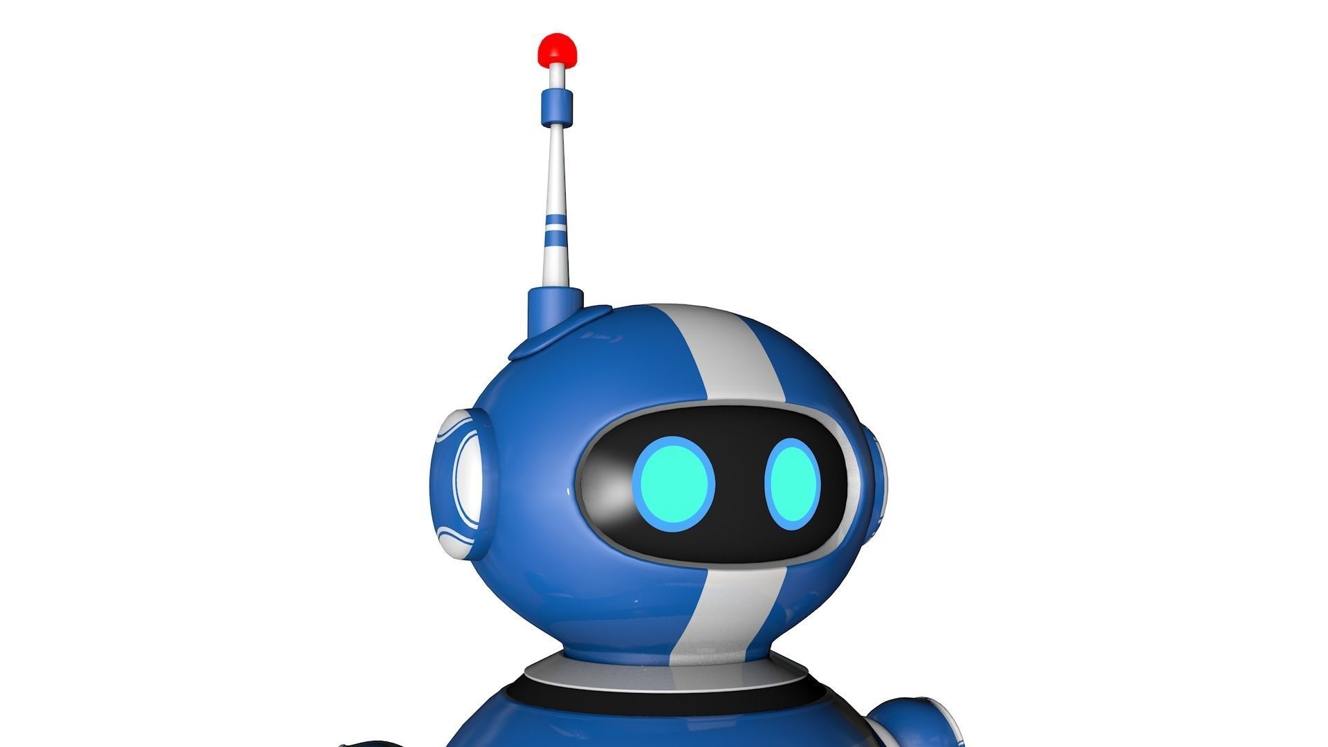 Robot with Rig 3D model_13