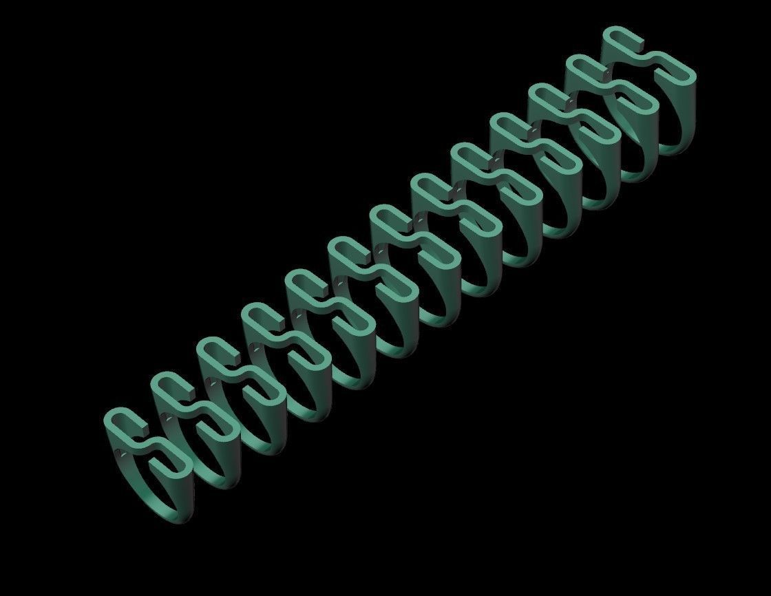 alphabet ring letter S 3D model 3D printable | CGTrader