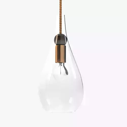 Petite Wood Drop Pendant Light