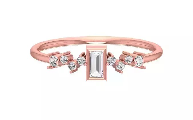 Solitaire Women Band Ring