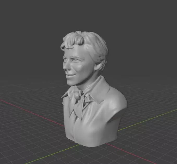 Amelia Earhart 3D print model_15
