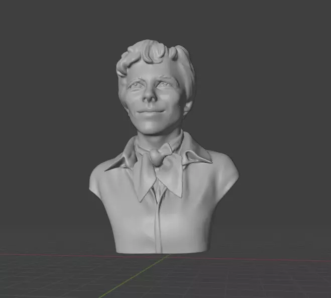Amelia Earhart 3D print model_12