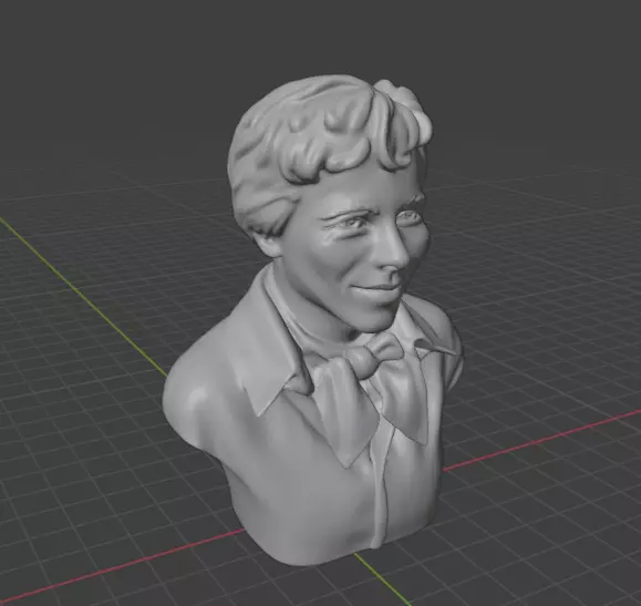 Amelia Earhart 3D print model_8