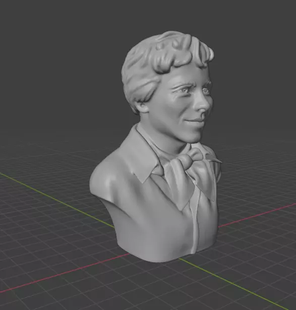 Amelia Earhart 3D print model_5