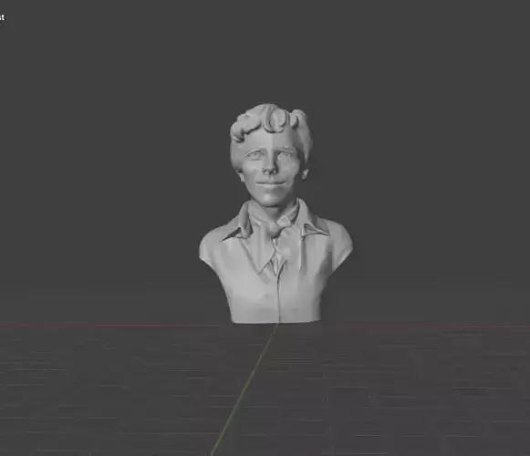 Amelia Earhart 3D print model
