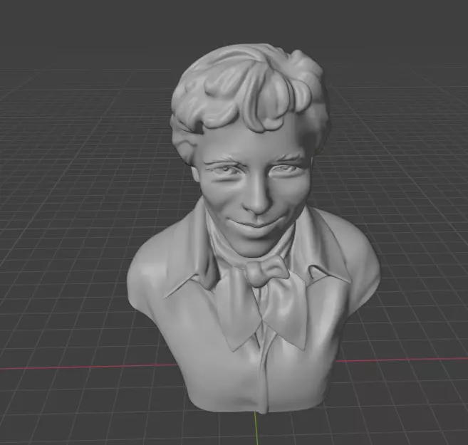Amelia Earhart 3D print model_21