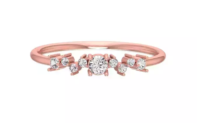 Solitaire Women Band Ring