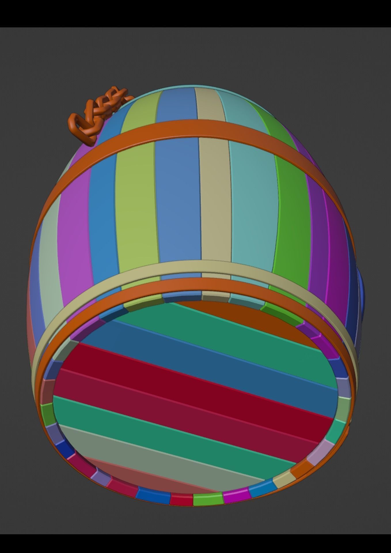 barrel po Low-poly 3D model_10