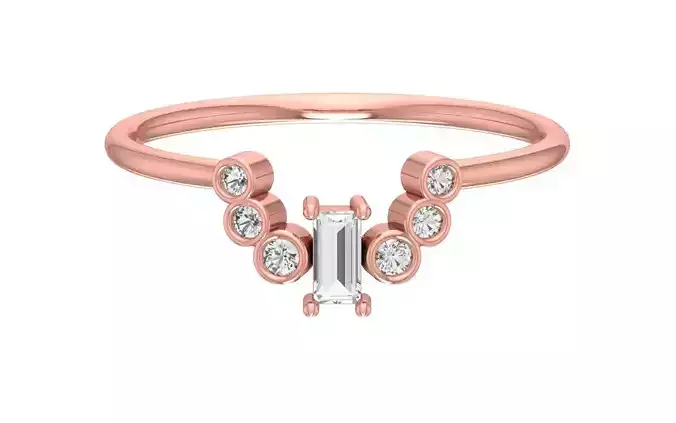 Solitaire Women Band Ring