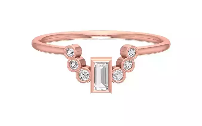 Solitaire Women Band Ring