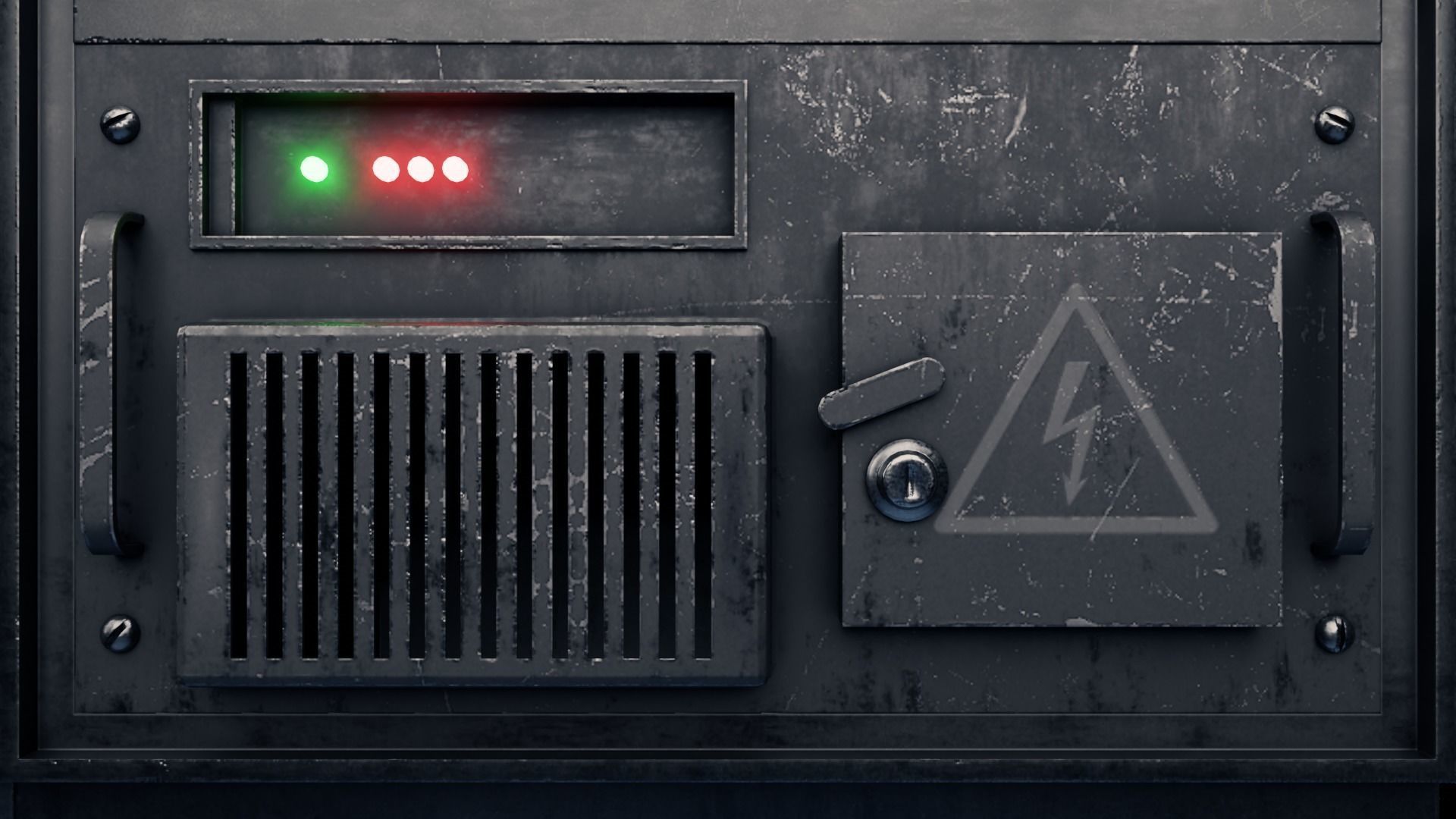 Server Rack 3D model Low-poly 3D model_16