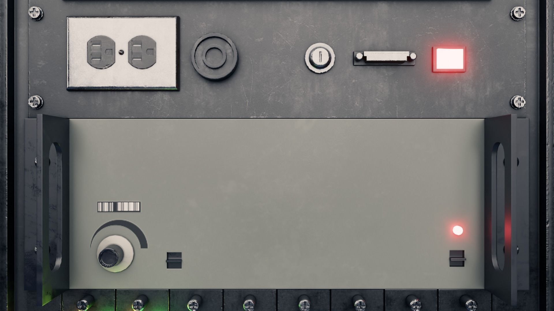 Server Rack 3D model Low-poly 3D model_12