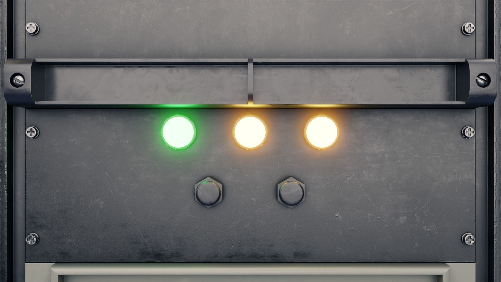 Server Rack 3D model Low-poly 3D model_8