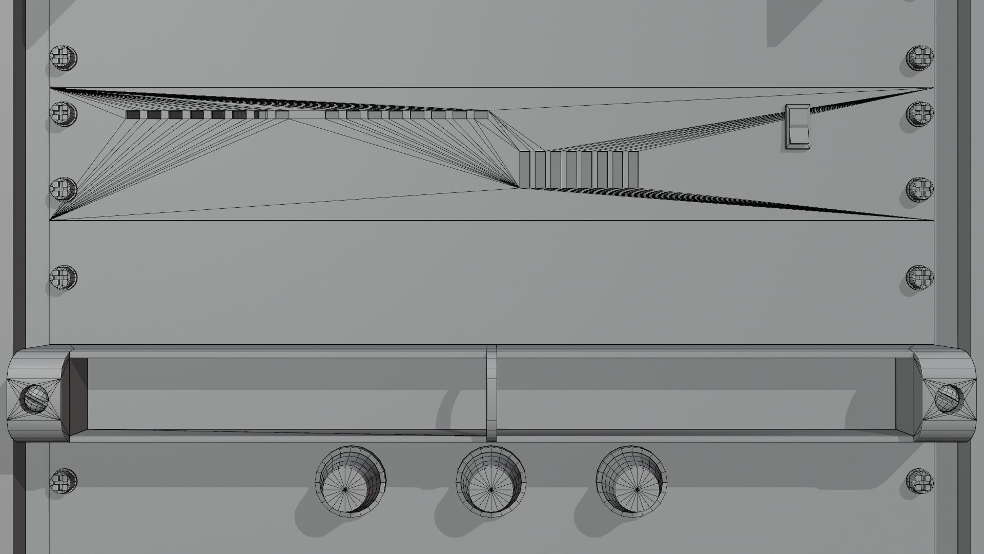 Server Rack 3D model Low-poly 3D model_7