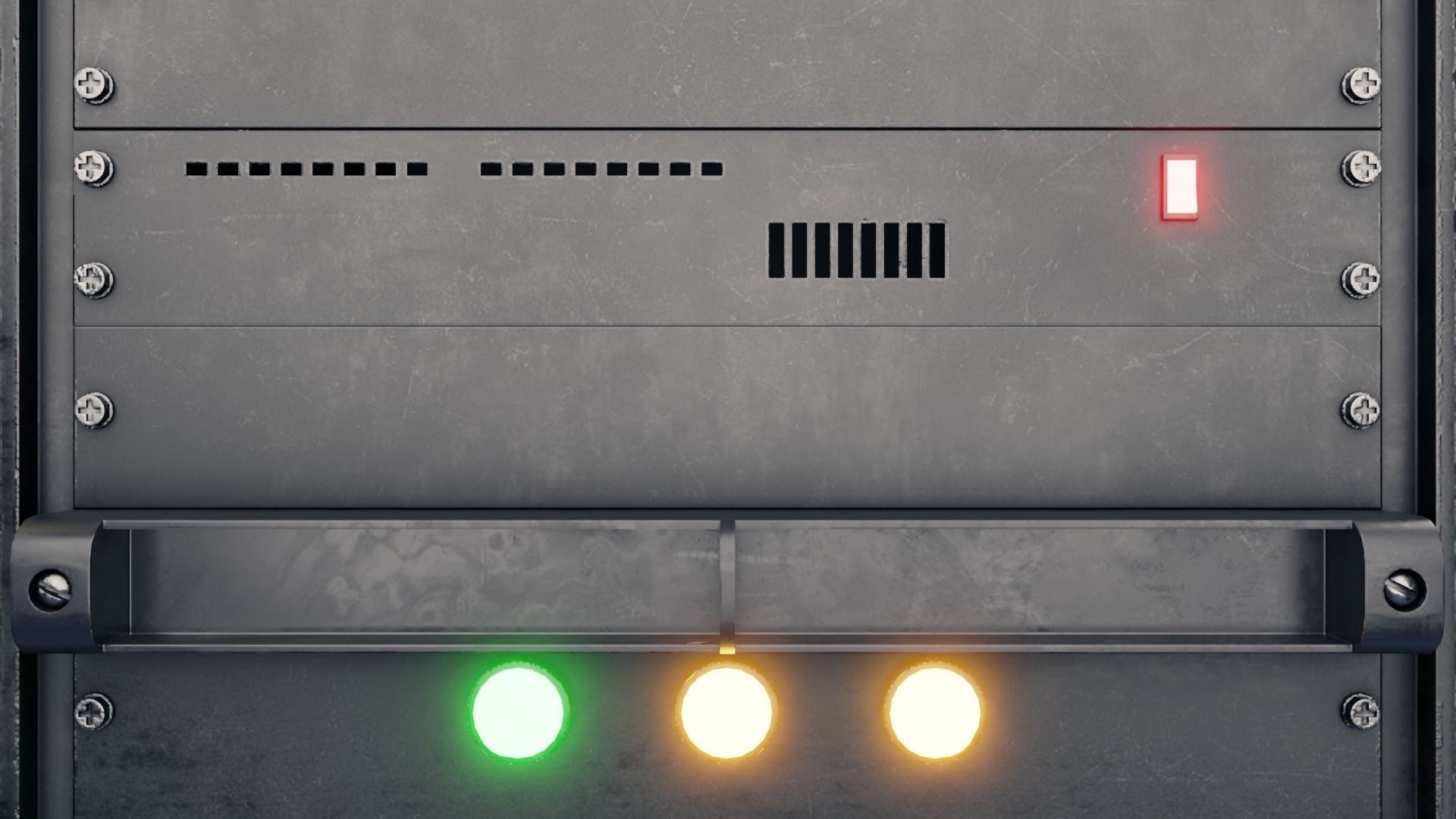 Server Rack 3D model Low-poly 3D model_6