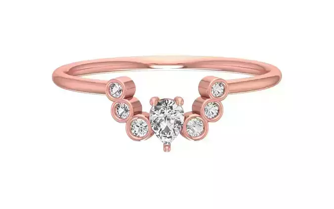 Solitaire Women Band Ring