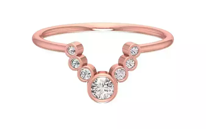 Solitaire Women Band Ring