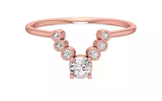 Solitaire Women Band Ring