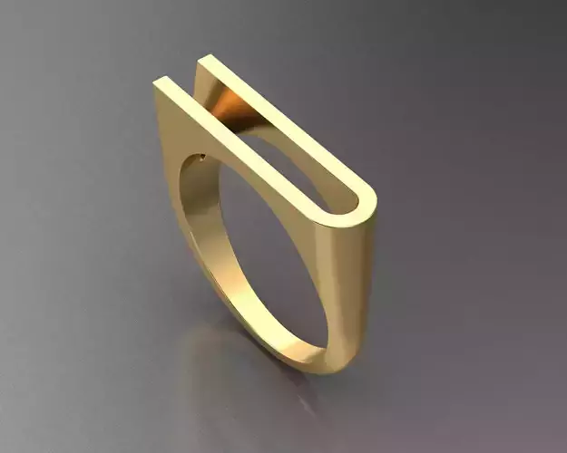 alphabet ring letter U