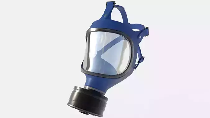 Gasmask gas mask Low-poly 3D model