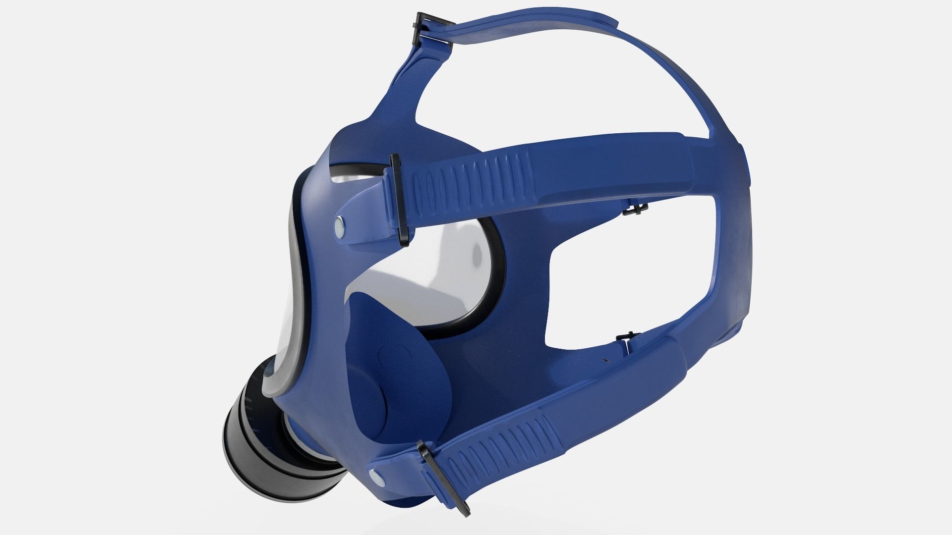 Gasmask gas mask Low-poly 3D model_5