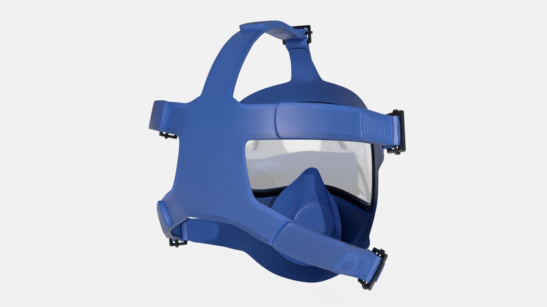 Gasmask gas mask Low-poly 3D model_7