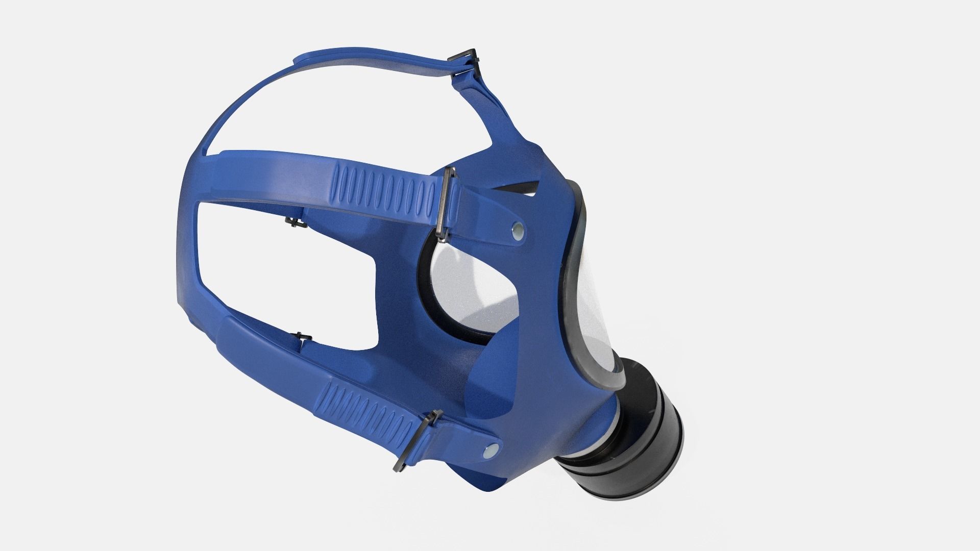 Gasmask gas mask Low-poly 3D model_8