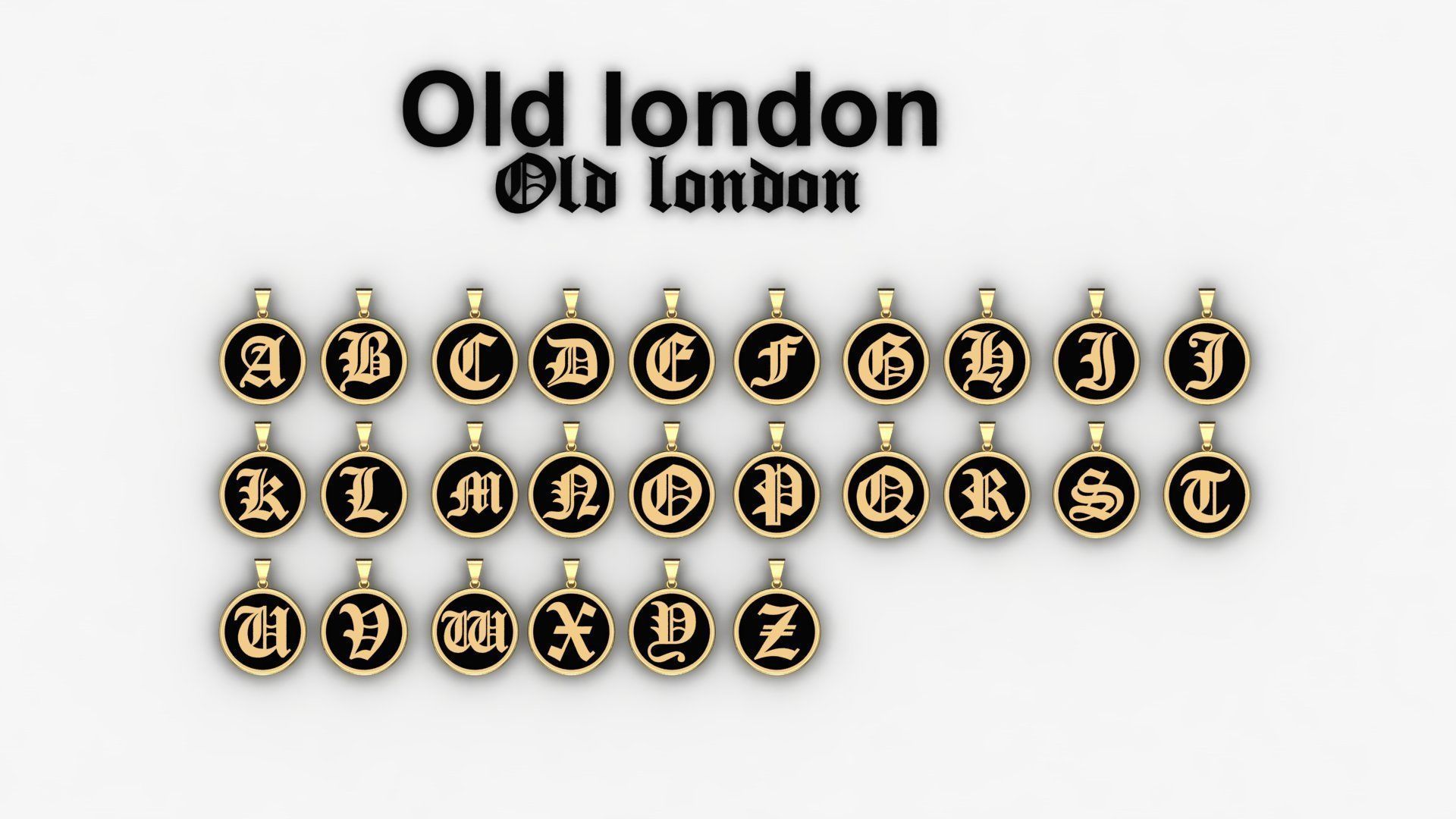 Old London Pendant Z 3D print model_3