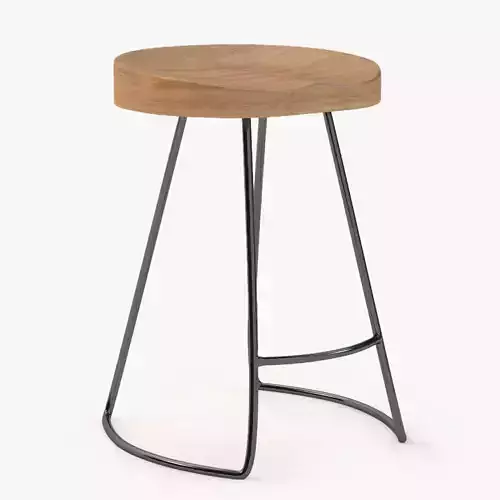 Oak Tractor Seat Stool