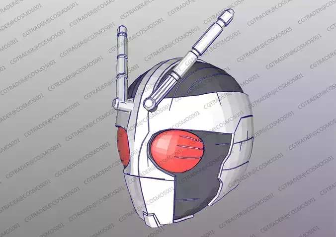 Kamen Rider RX Robo Rider Helmet paper papekura