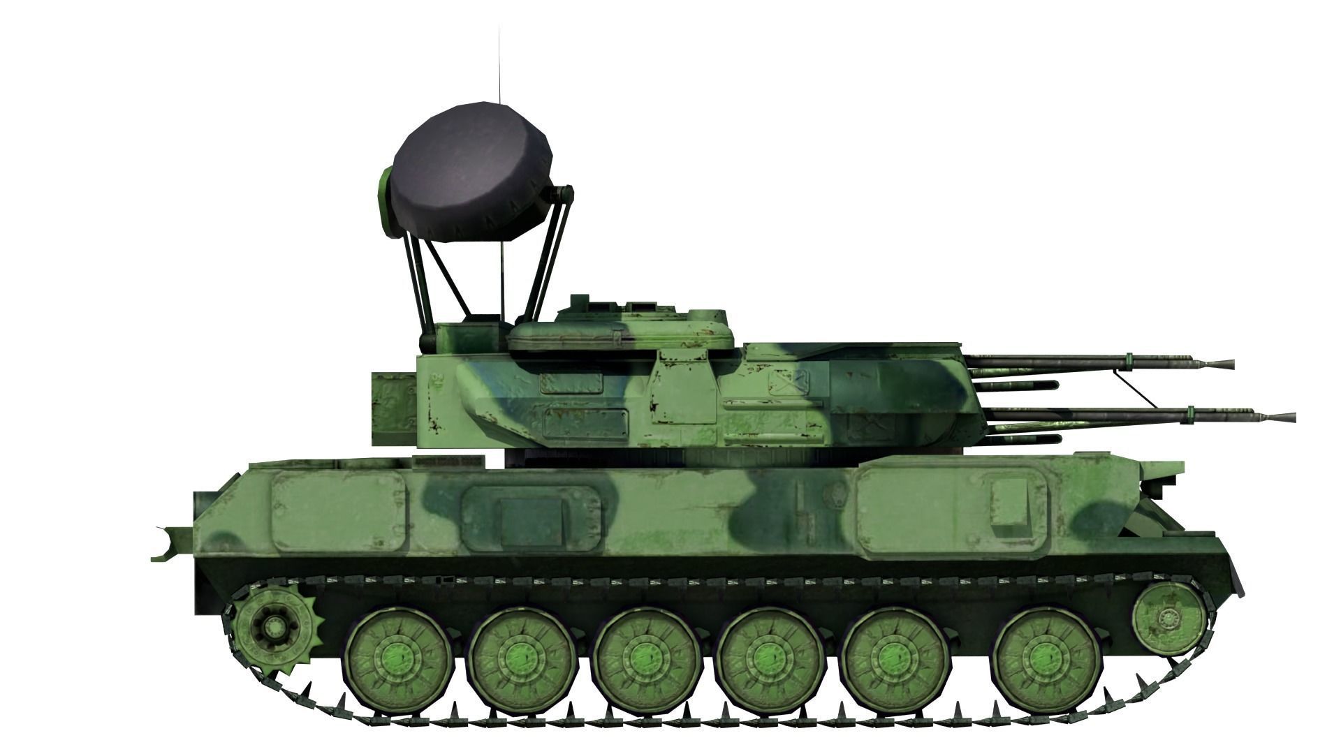 ZSU 23-4 Shilka Low-poly 3D model_5