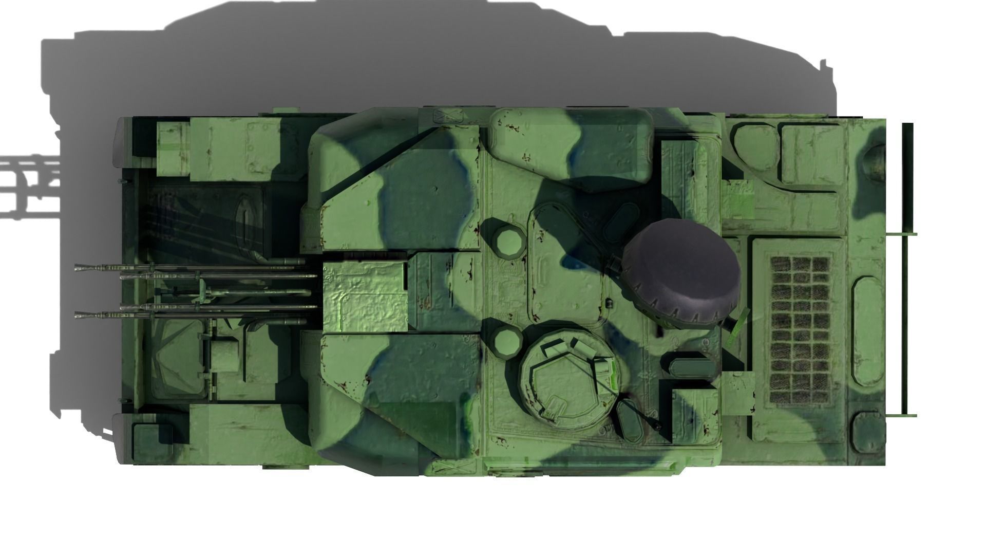 ZSU 23-4 Shilka Low-poly 3D model_8