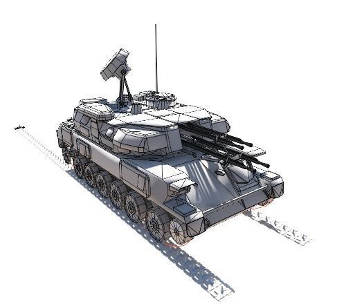 ZSU 23-4 Shilka Low-poly 3D model_14