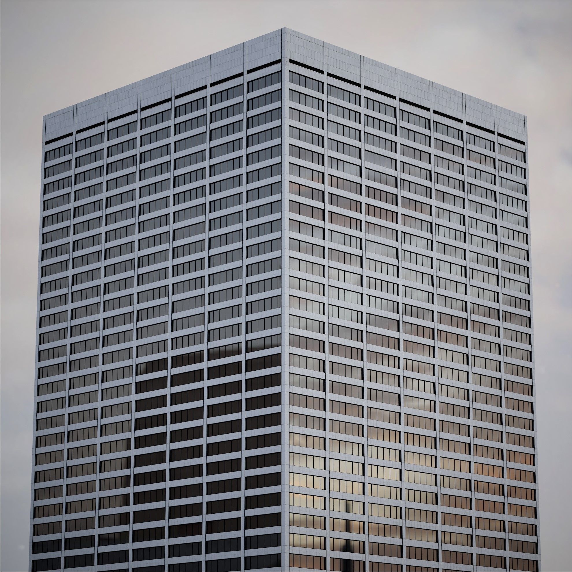 Background Building Pack Low-poly 3D model_14